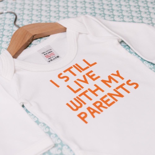 live-with-parents-baby-grow-orange-1